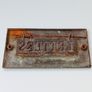 Antique sollid brass door letter plate  17x8.5cm Image 2