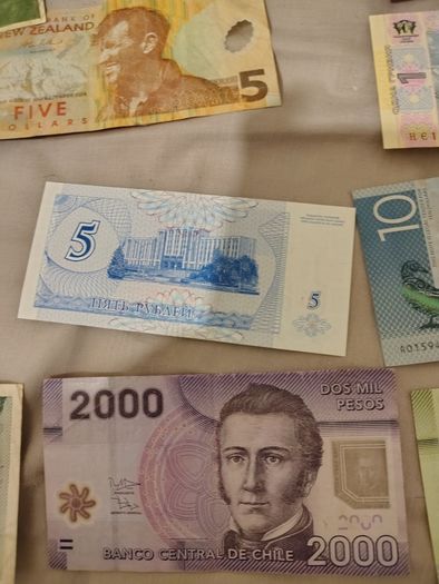 A diverse lot of notes from all over the world