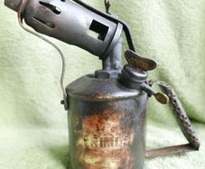 Vintage BLOW LAMP, PRIMUS,  Brass Blowtorch