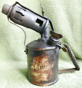 Vintage BLOW LAMP, PRIMUS,  Brass Blowtorch
