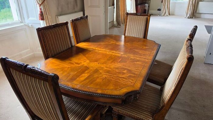 Large Dining Table and Chairs