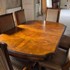 Large Dining Table and Chairs