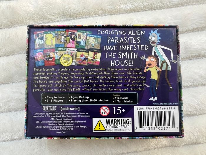 Rick and Morty Total Rickall Card Game 2-5 Players Cryptozoic new Please see pictures