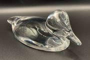 Vintage Villeroy &amp; Boch Glass Mallard Duck Figurine