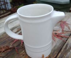 Pottery Jug, white vintage jug, Arklow pottery