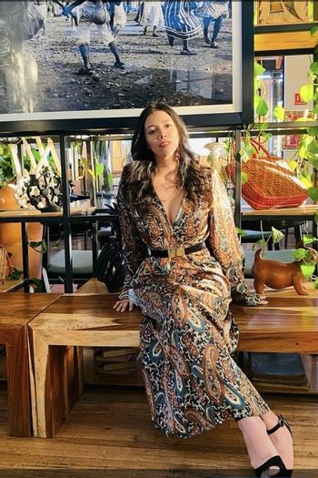 ZARA printed satin dress, bloggers favourite XS, new