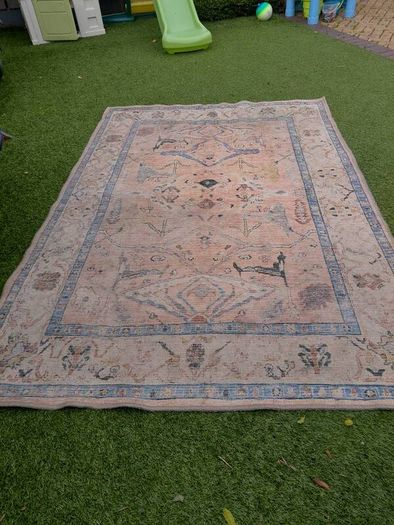 Soft Washable Multicolour Vintage Rug - Amelia. 160cm x 230cm,