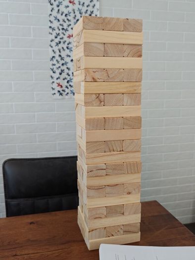 Giant Wooden Tumbling Tower Block Game (Jenga) with Carry Bag