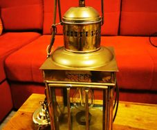 Vintage brass ceiling light