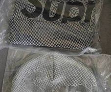 Supreme Grey & Black studded beanies