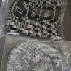 Supreme Grey & Black studded beanies