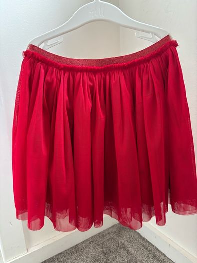 Next girl tulle red skirt 6 years 116cm