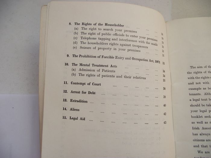 1972 'Your Rights as an Irish Citizen' booklet