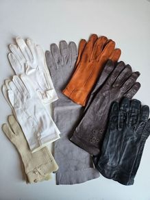 Selection of vintage leather gloves