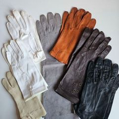 Selection of vintage leather gloves