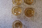 amber glass bowls