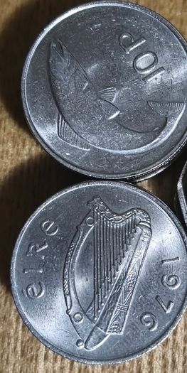 Irish 10 Pence Coins