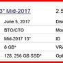 Apple MacBook Pro 13" 2017 Silver i7 2.5GHz 16GB 256GB SSD A1708 (Battery Cycle: 1041) Image 10