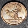 Ireland 1940 1d Penny coin Lightly toned Image 3