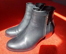 Black ankle boots
