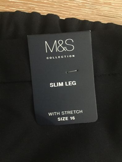 Brand New Ladies Black Trousers Size 16