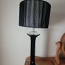 Stunning Black and Clear Crystal Table Lamp by Galway Crystal Image 10