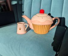 Cake Teapot and Milk Jug