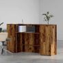 Reception Desk Old Wood Image 3