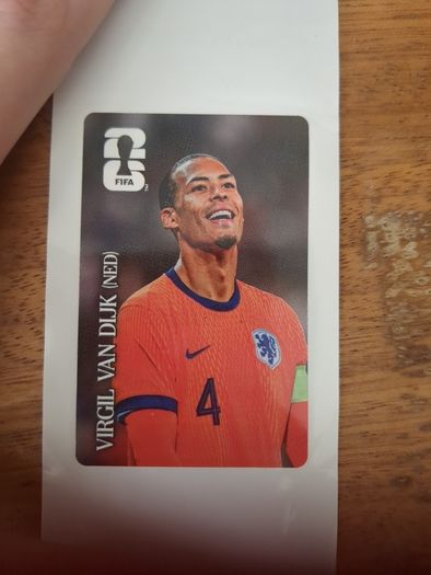 Virgil Van Dijk world cup coca cola sticker