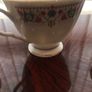 5 stamped china tea cups floral pattern and gold  guided cup Image 10