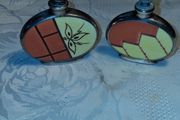 2 X Art Deco Sterling Perfume Bottles