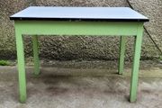 Early 20th C, irish enamel top pastry table