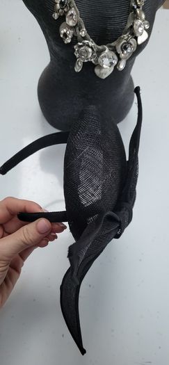 COAST black bow head-piece - Free Size - Rrp 95
