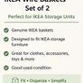 IKEA Wire Storage Baskets set of 2 Image 2