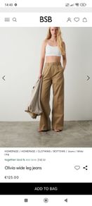 BSB Olivia high rise wide leg trousers/jeans 8 RRP 129