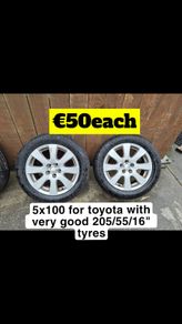 Toyota 5x100 Alloys & Steel Wheels 14" 15" 16" 17" inch Sets & Singles @ OCG