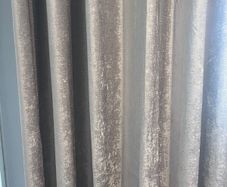 curtains and curtain pole