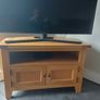 Solid Oak TV Stand Image 3