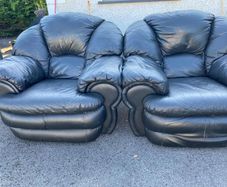 Leather armchairs