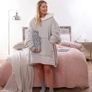 Hoodie Blanket Ultra Soft Sherpa Fleece Warm Cosy Comfy Oversized Wearable Hooded Sweatshirt Throw for Women Girls Adults Men Boys Kids Big Pocket Snoodie MULTIPLE COLOURS AVAILABLE (FREE POSTAGE) Image 2