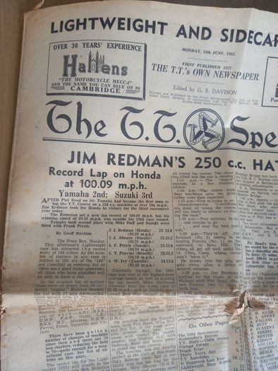 Old News Paper, TT Special