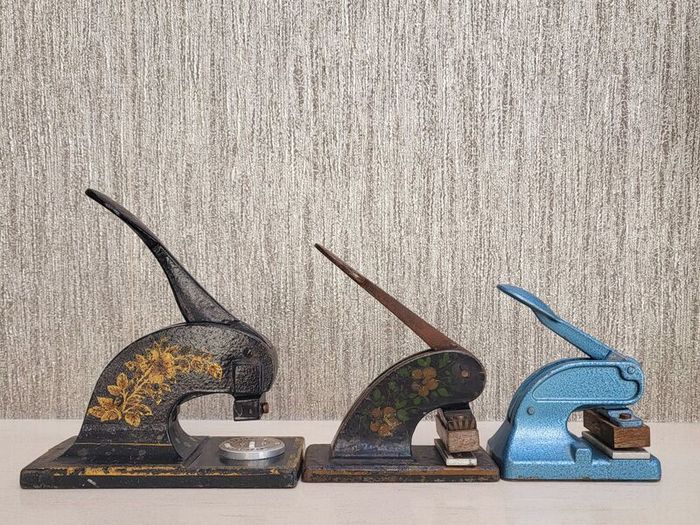Vintage hand press Embossers