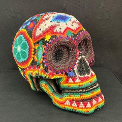 Huichol beaded skull