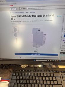 Finder Din rail modular step relay 24 v DV Coil