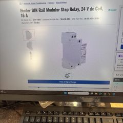 Finder Din rail modular step relay 24 v DV Coil