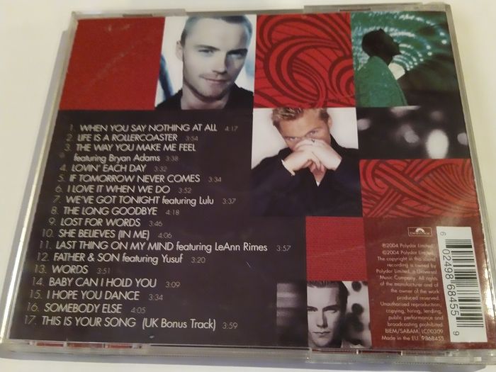 Ronan Keating - 10 Years Hits Cd
