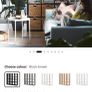 IKEA KALLAX 4x4 Shelving Unit Black with Rattan Baskets Image 4