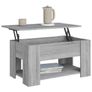Coffee Table Grey Sonoma 79x49x41 cm Engineered Wood Image 2