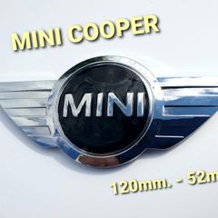 Mini Cooper R55 R50 Front Bonnet  Rear Trunk Metal Oval Emblem Badge Chrome 7026186