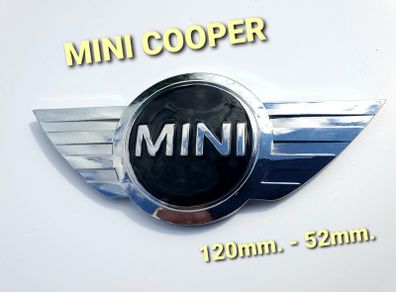Mini Cooper R55 R50 Front Bonnet  Rear Trunk Metal Oval Emblem Badge Chrome 7026186